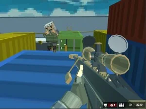 Shooting Blocky Combat Swat GunGame Survival